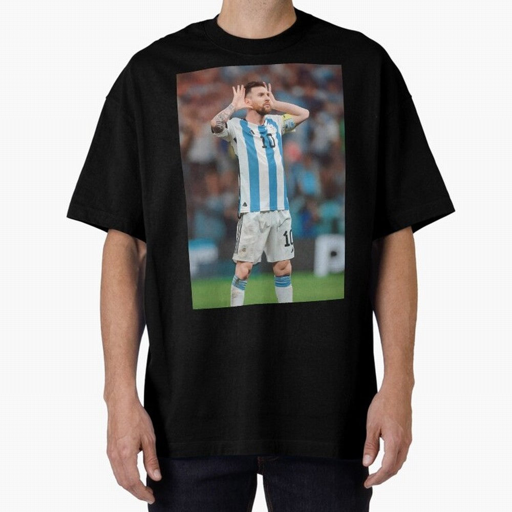 Lionel Messi In Qatar Wolrd Cup Classic T-Shirt Back the Journey through the FIFA World Cup 2026 USA Canada Mexico Journey through Cristiano Ronaldo Highlights, Portugal, Spain and Germany Pride, Goal Celebration Energy, Supporter Heritage,