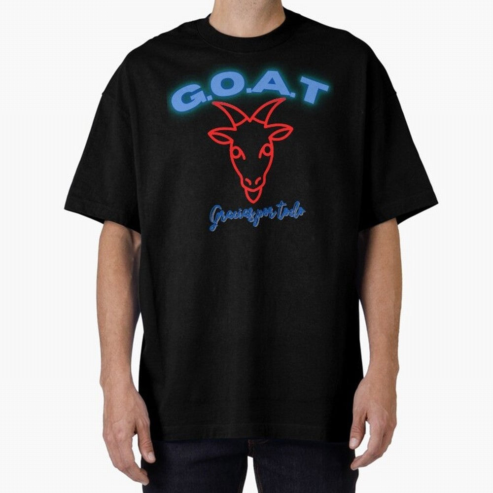 Lionel Messi THANKS GOAT Shirt Oversized T-Shirt Celebrate Match Day Hype around FIFA World Cup 2026 USA Canada Mexico, CR7 and Messi, England and Germany, Champion Mindset, Group Stage Buzz, Knockout Tension and Passionate Fan Culture; Great for