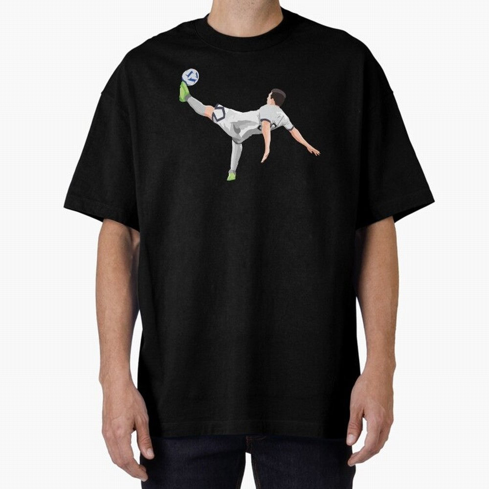 Messi Bicycle Kick Oversized T-Shirt Turn Every Weekend Toward Match Day Hype around FIFA World Cup 2026, Cristiano Ronaldo, Netherlands, Football History, Final Match Energy, Crowd Noise and Once in a Lifetime Moments; Ideal for Football Dads,
