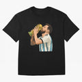 Messi Cup Oversized T-Shirt Feel the Roar of FIFA World Cup 2026 USA Canada Mexico Spirit, Connected to England, France and Netherlands, Cristiano Ronaldo, Match Day Excitement, Supporter Culture, Golden Goals and Global Football Passion; Perfect