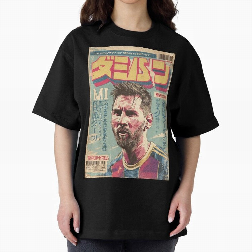 Messi the Goat Japanese Vintage Poster Classic T-Shirt Mark Global Football Passion for FIFA World Cup 2026 USA Canada Mexico, Inspired by Messi, Neymar and Mbappe, Germany, Stadium Chants, National Pride, Trophy Dreams and Unforgettable Football