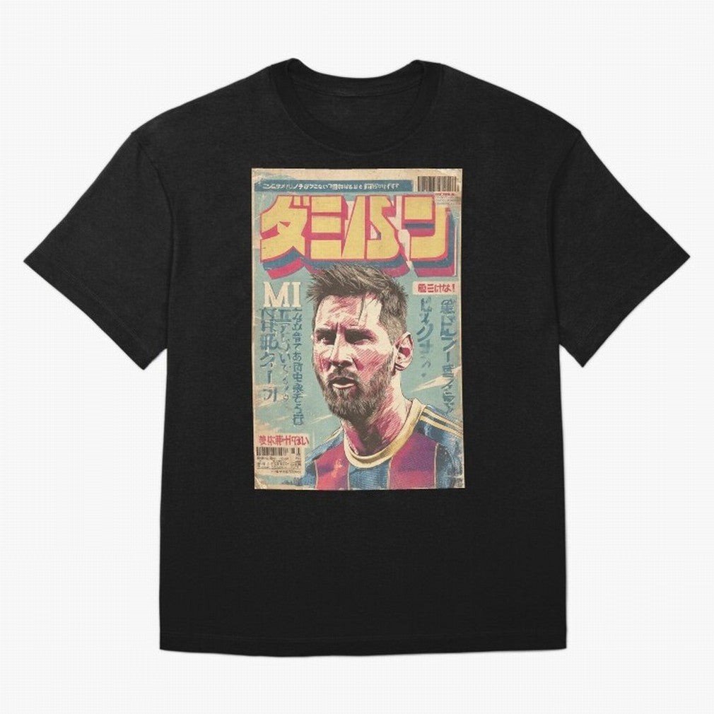 Messi the Goat Japanese Vintage Poster Classic T-Shirt Mark Global Football Passion for FIFA World Cup 2026 USA Canada Mexico, Inspired by Messi, Neymar and Mbappe, Germany, Stadium Chants, National Pride, Trophy Dreams and Unforgettable Football