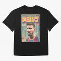 Messi the Goat Japanese Vintage Poster Classic T-Shirt Mark Global Football Passion for FIFA World Cup 2026 USA Canada Mexico, Inspired by Messi, Neymar and Mbappe, Germany, Stadium Chants, National Pride, Trophy Dreams and Unforgettable Football