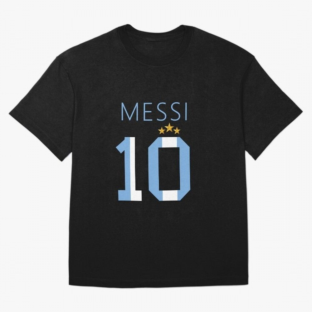 Messi argentina number 10 with 3 stars ver 1 Classic T-Shirt Capture Stadium Memories from FIFA World Cup 2026 for Fans of Haaland and Germany, Bringing Championship Spirit, Famous Goals, Roaring Crowds and International Football Unity; Ideal for