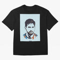 Messi Pop Art Portrait Classic T-Shirt Honor Match Day Hype around FIFA World Cup 2026 USA Canada Mexico, CR7, France, Retro Football Energy, Iconic Rivalries, Trophy Chase Drama and Stadium Atmosphere; Perfect for Fans, Collectors, Family