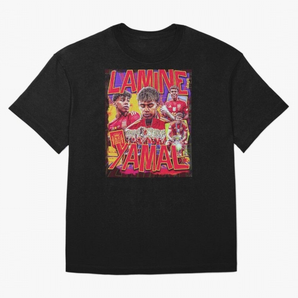 Lamine Yamal Classic T-Shirt Turn Up for the FIFA World Cup 2026 Journey through Messi, Neymar and Mbappe Highlights, France and Portugal Pride, Championship Spirit, Famous Goals, Roaring Crowds and International Football Unity; Ideal for