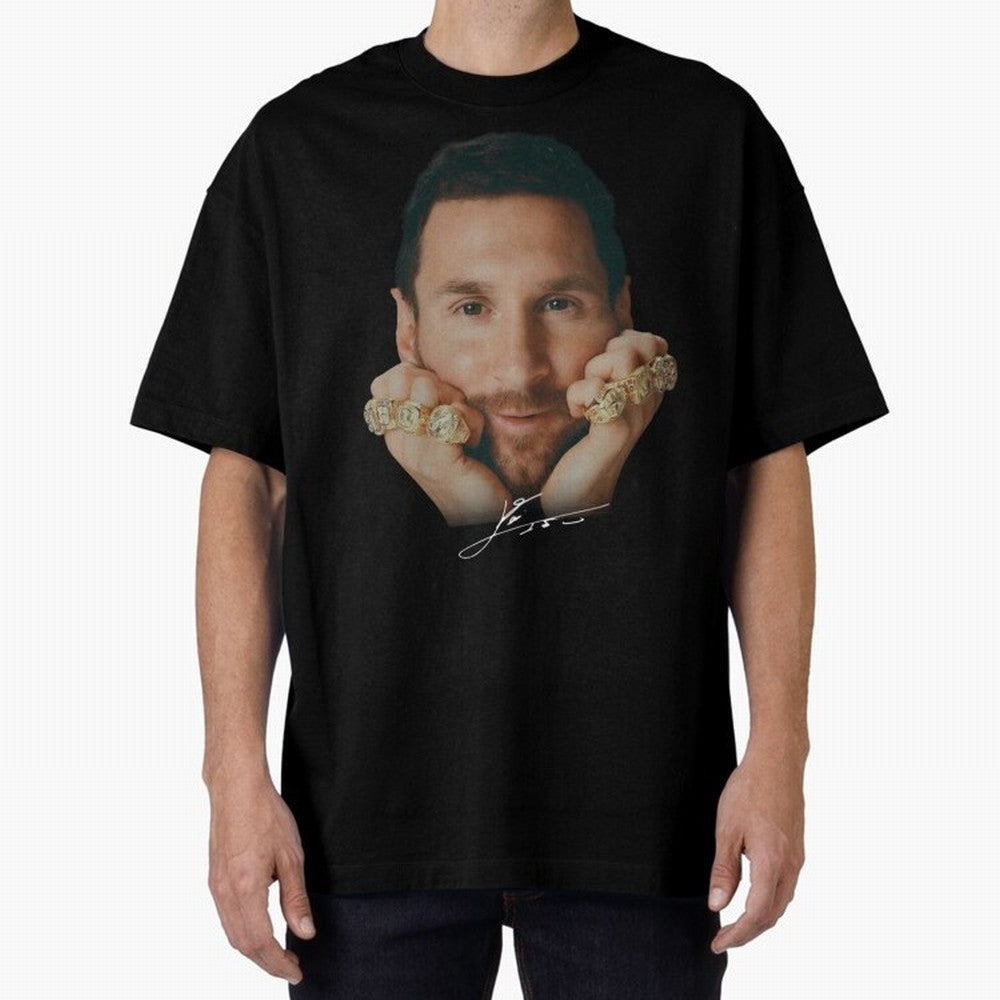 Lionel Messi 8 Ballon d'Or Gold Rings Classic T-Shirt Fuel the Hype around the FIFA World Cup 2026 Journey through Haaland Highlights, England Pride, Sports Nostalgia, International Competition, Famous Players and Unforgettable Victories; Built for