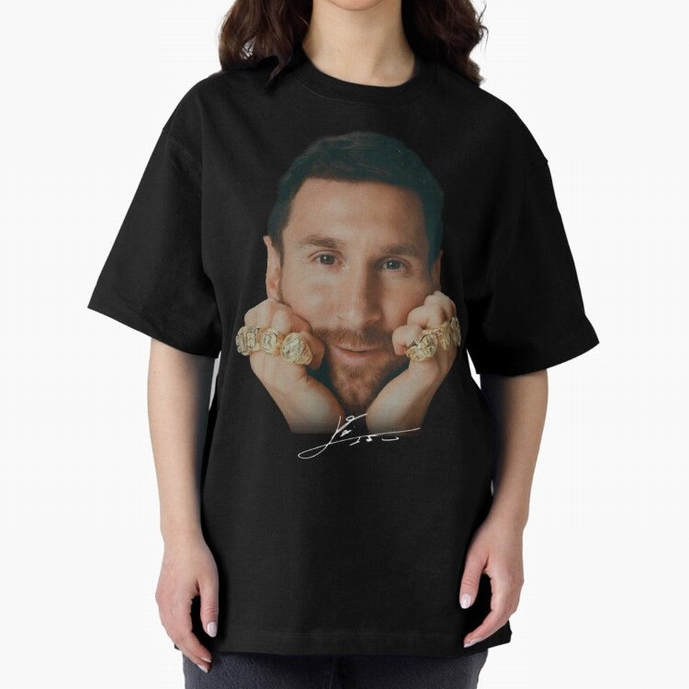 Lionel Messi 8 Ballon d'Or Gold Rings Classic T-Shirt Fuel the Hype around the FIFA World Cup 2026 Journey through Haaland Highlights, England Pride, Sports Nostalgia, International Competition, Famous Players and Unforgettable Victories; Built for