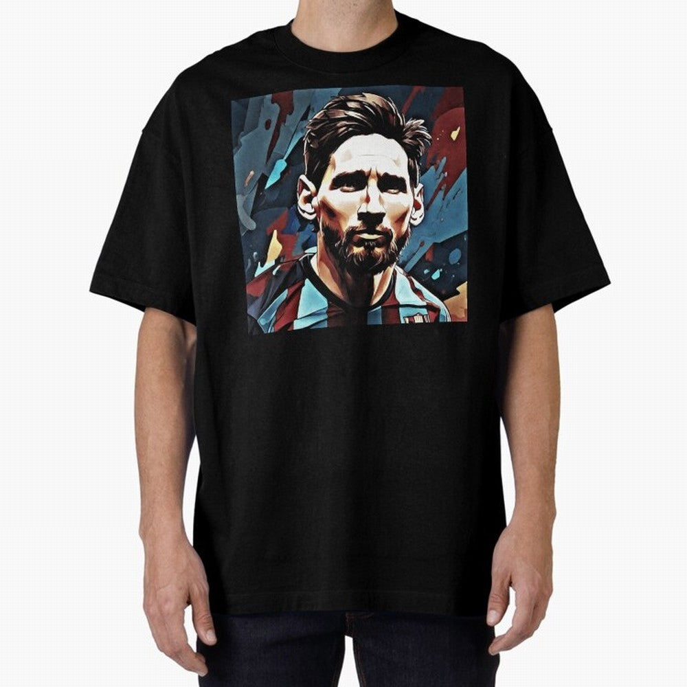 Messi The GOAT Oversized T-Shirt Keep the Match Day Mood of the FIFA World Cup 2026 Journey through Mbappe and Neymar Highlights, Spain Pride, Football History, Final Match Energy, Crowd Noise and Once in a Lifetime Moments; Great for Supporters