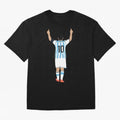 Messi Pop Art Portrait Classic T-Shirt Honor the Football Icons of Match Day Hype around FIFA World Cup 2026 Group Stage, CR7 and Messi, Argentina and Brazil, Supporter Pride, Iconic Celebrations, Legendary Names and Global Match Day Energy; Built