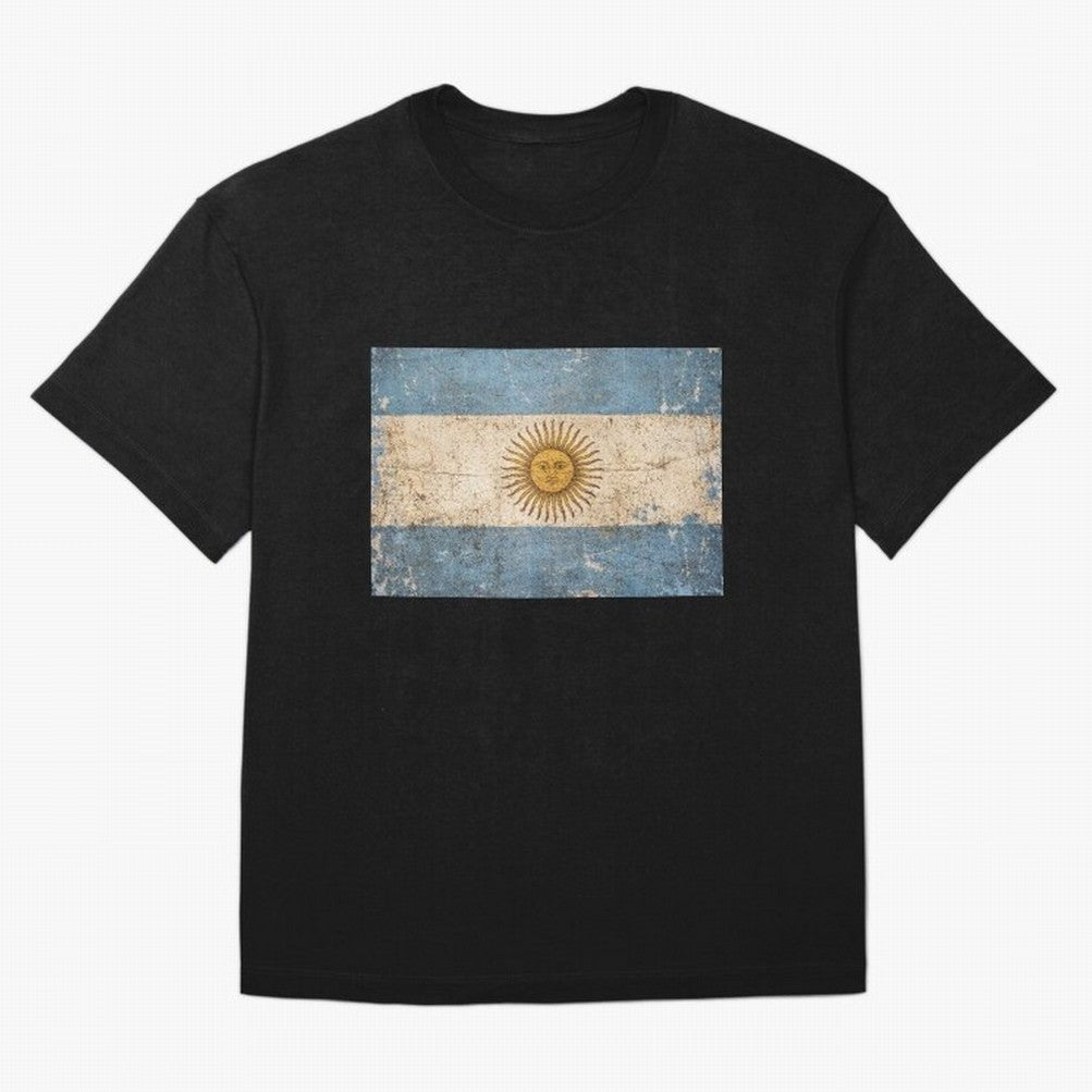 Vintage Argentina Flag Soccer Fan Design Classic T-Shirt Bring Home FIFA World Cup 2026 Group Stage for Fans of Neymar and Germany, Bringing Football Festival Excitement, Trophy Ambitions, Country Rivalries and Star Player Buzz; Perfect for Fans,