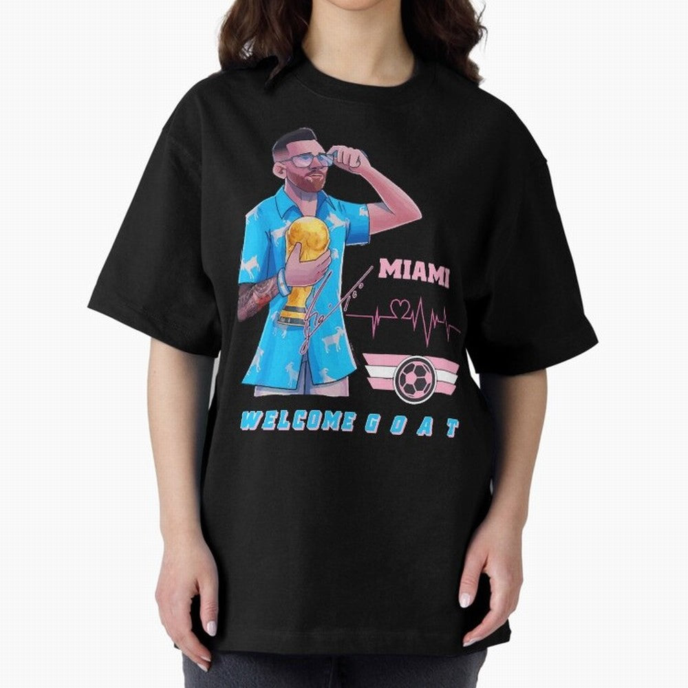 Messi The GOAT Classic T-Shirt Follow FIFA World Cup 2026 USA Canada Mexico Featuring Messi and Cristiano Ronaldo, Argentina Energy, Football Passion, Legendary Performances, Festival Vibes and Supporter Community; Ideal for Fans Who Follow Messi,