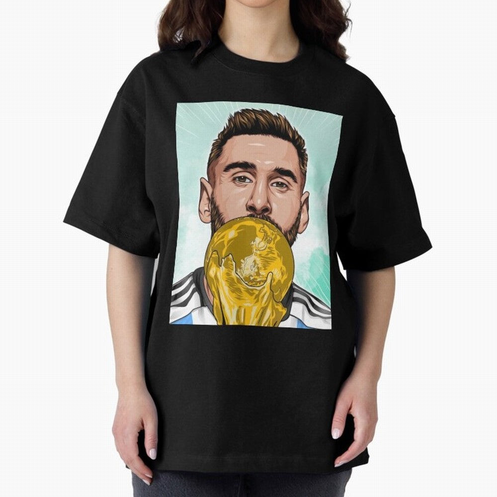 Messi goat Oversized T-Shirt Turn Every Weekend Toward Match Day Hype around FIFA World Cup 2026 Group Stage, Messi, Neymar and Mbappe, Portugal, Spain and Germany, Vintage Soccer Flavor, Modern Football Stars, National Flags and Final Night