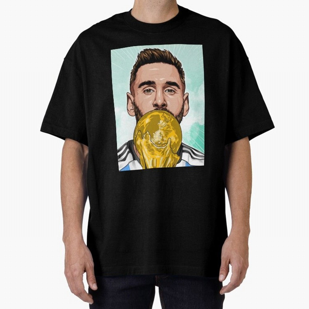 Messi goat Oversized T-Shirt Turn Every Weekend Toward Match Day Hype around FIFA World Cup 2026 Group Stage, Messi, Neymar and Mbappe, Portugal, Spain and Germany, Vintage Soccer Flavor, Modern Football Stars, National Flags and Final Night
