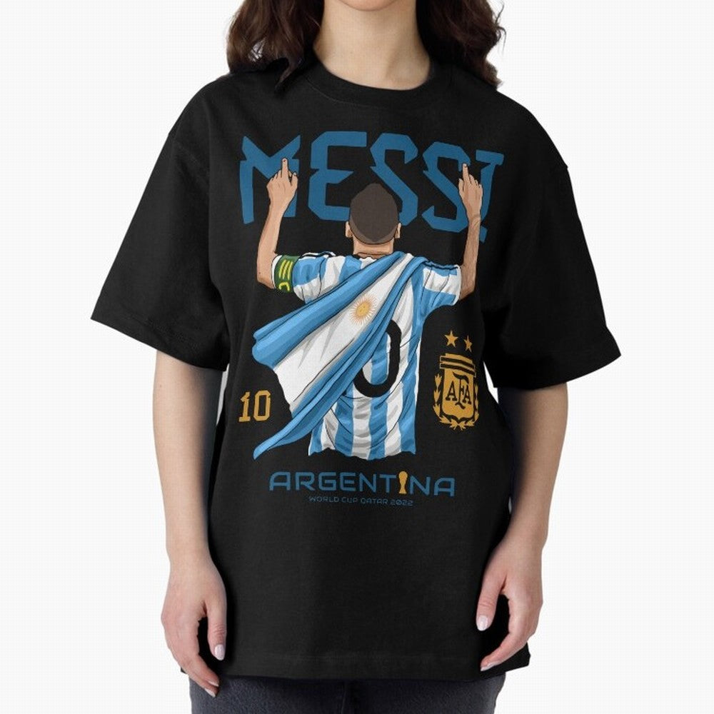 Messi Pop Art Portrait Classic T-Shirt Represent FIFA World Cup 2026 for Fans of CR7 and Messi and Portugal, Bringing Football Festival Excitement, Trophy Ambitions, Country Rivalries and Star Player Buzz; Perfect for People Who Love Argentina,
