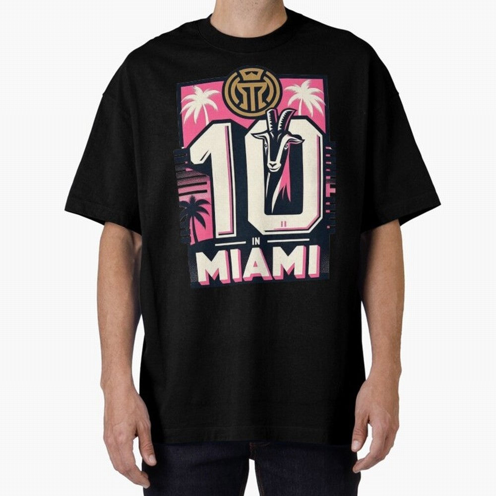 Messi The GOAT Oversized T-Shirt Celebrate National Team Dreams in FIFA World Cup 2026 USA Canada Mexico for Fans of Messi, Neymar and Mbappe and Brazil, Portugal and Argentina, Bringing Sports Nostalgia, International Competition, Famous Players