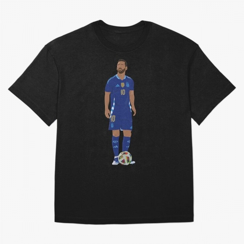 Leo Messi Classic T-Shirt Represent Football Lovers during FIFA World Cup 2026 Group Stage Highlighting CR7 and Messi, England Energy, Sports Nostalgia, International Competition, Famous Players and Unforgettable Victories; Ideal for Passionate
