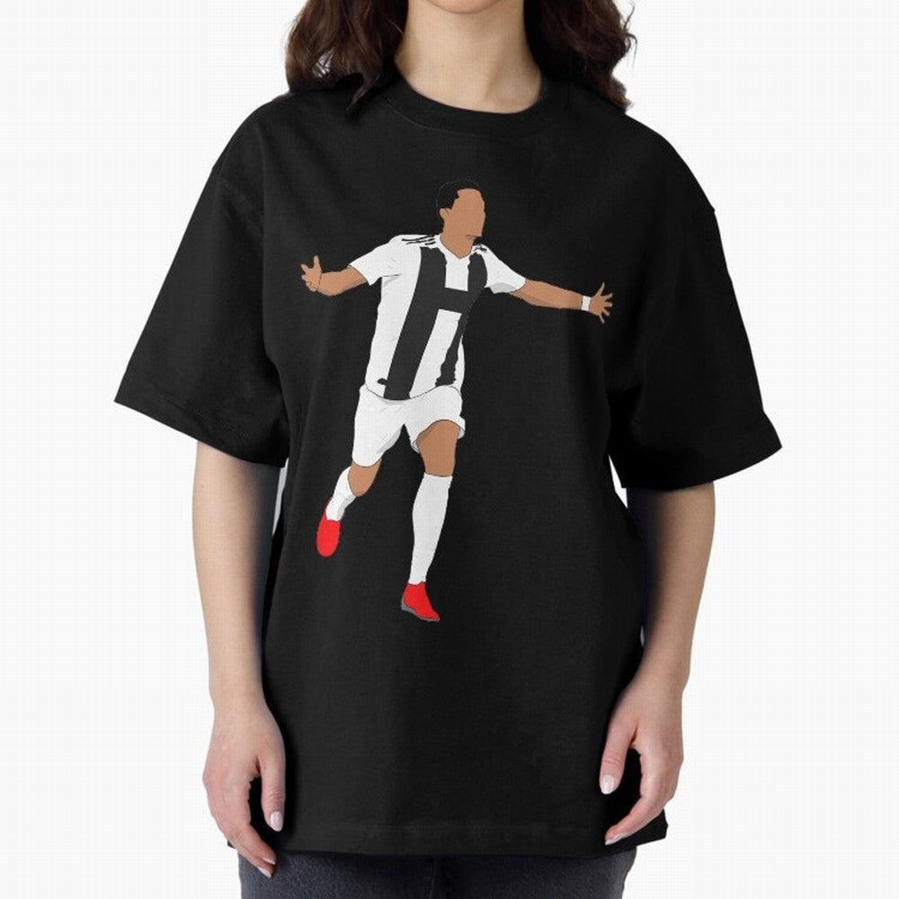 Ronaldo Oversized T-Shirt Honor Global Football Passion for FIFA World Cup 2026 USA Canada Mexico, Built around Cristiano Ronaldo, France, Tournament Hype, Historic Matchups, Family Viewing Parties and Global Sports Pride; Ideal for Passionate Fans