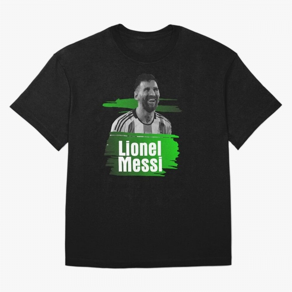 Lionel Messi Oversized T-Shirt Honor Champions and Dreams in FIFA World Cup 2026 Celebrating Messi, CR7 and Mbappe, France and Portugal Energy, Goal Celebration Energy, Supporter Heritage, Football Icons and Worldwide Tournament Joy; Created for