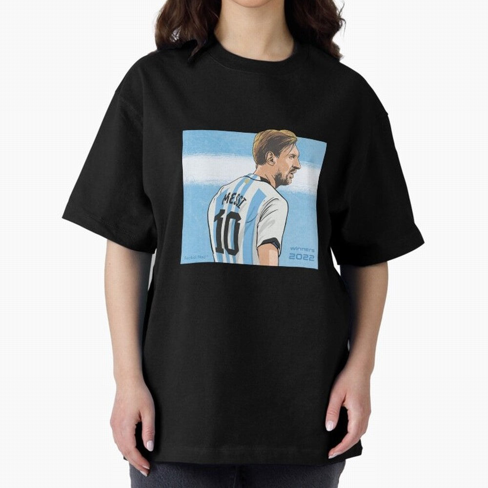 Messi Argentina's Qatar 2022 Hero Classic T-Shirt Show Match Day Excitement for FIFA World Cup 2026 for Fans of Mbappe and Neymar and Argentina, Bringing Stadium Memories, Football Loyalty, International Chants and Championship Tradition; Ideal for