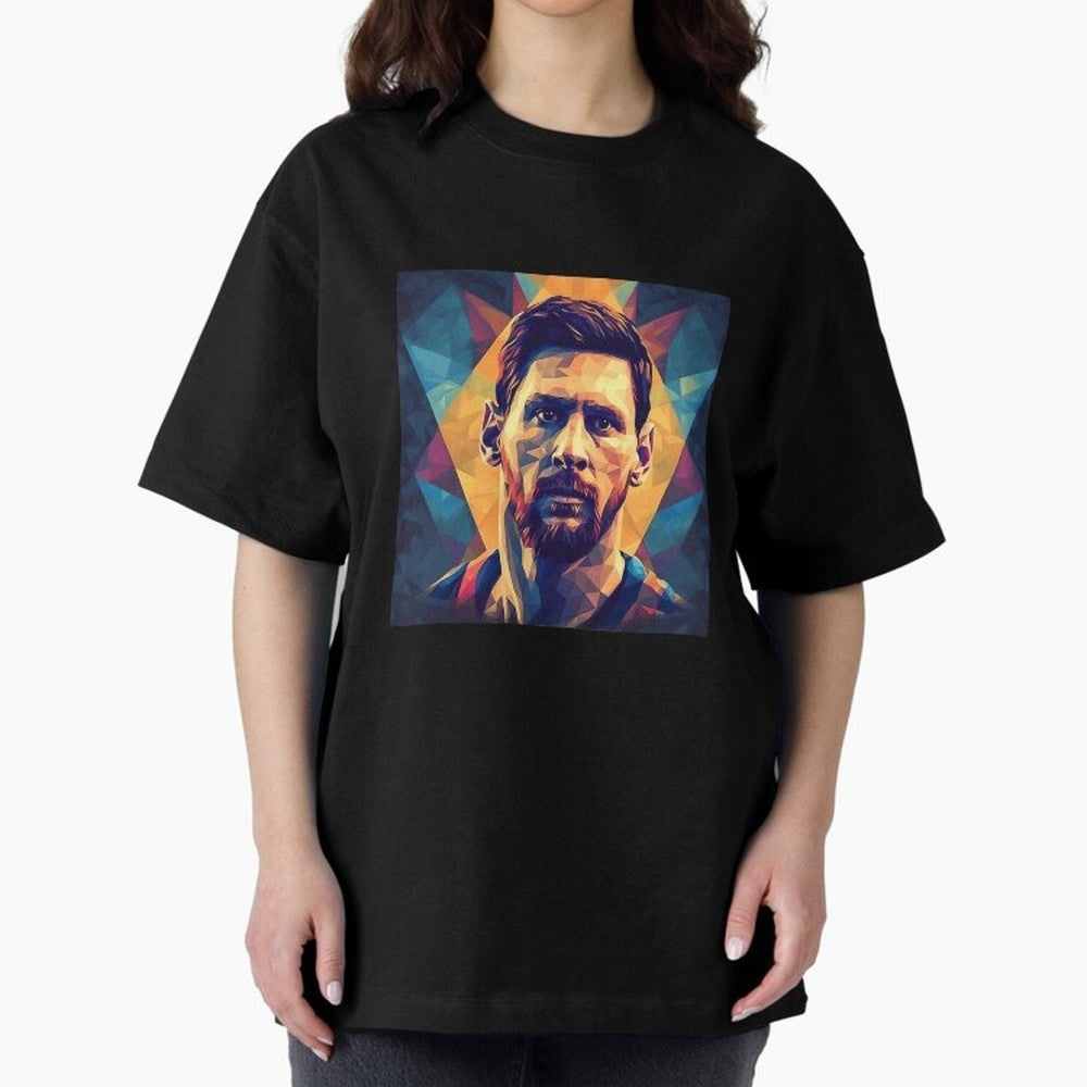 Lionel Messi Portrait Vector Classic T-Shirt Carry the Colors and Pride of FIFA World Cup 2026 USA Canada Mexico Spirit, Inspired by Brazil, Portugal and Argentina, Mbappe, Soccer Culture, Superstar Moments, National Team Dreams and Competitive