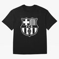 T-SHIRT BARCELONA Oversized T-Shirt Follow the Final Road of Global Football Passion for FIFA World Cup 2026 USA Canada Mexico, Driven by Cristiano Ronaldo, Haaland and CR7, Brazil, Vintage Soccer Flavor, Modern Football Stars, National Flags and