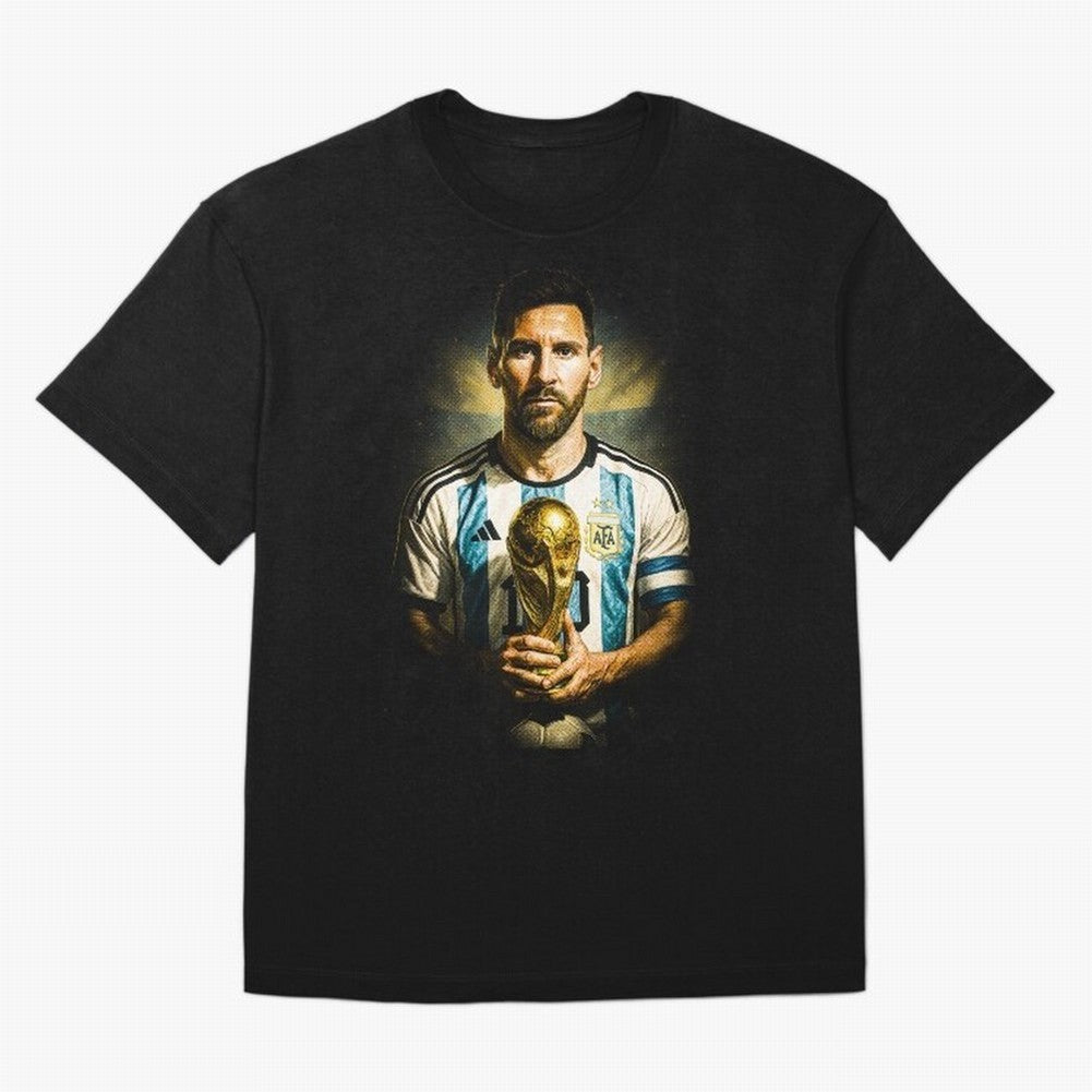 Lionel Messi Classic T-Shirt Show Match Day Excitement for the FIFA World Cup 2026 USA Canada Mexico Journey through Messi, CR7 and Mbappe Highlights, Portugal, Spain and Germany Pride, Goal Celebration Energy, Supporter Heritage, Football Icons