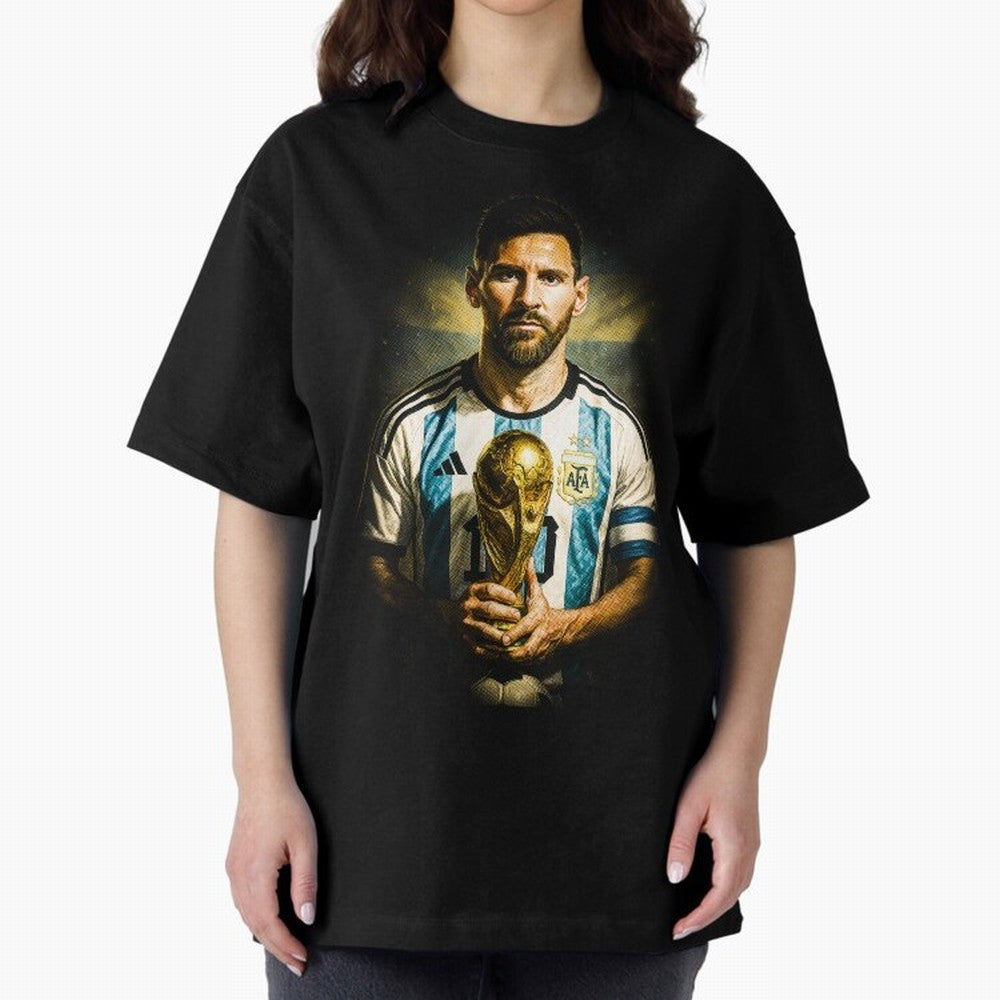 Lionel Messi Classic T-Shirt Show Match Day Excitement for the FIFA World Cup 2026 USA Canada Mexico Journey through Messi, CR7 and Mbappe Highlights, Portugal, Spain and Germany Pride, Goal Celebration Energy, Supporter Heritage, Football Icons