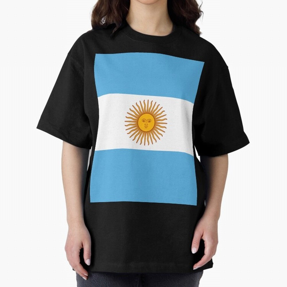 Argentina Oversized T-Shirt Stand Proud for FIFA World Cup 2026 USA Canada Mexico Spirit, Filled with Germany, Mbappe and Neymar, Stadium Chants, National Pride, Trophy Dreams and Unforgettable Football Memories; Built for Supporters Chasing Trophy