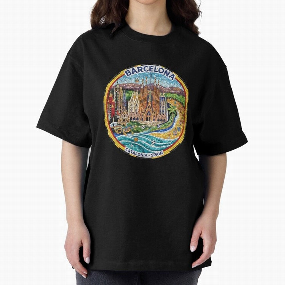 BARCELONA Oversized T-Shirt Mark FIFA World Cup 2026 USA Canada Mexico Spirit, Driven by Argentina, Messi, Neymar and Mbappe, Game Day Rituals, Football Legends, Country Pride and the Road to the Final; Perfect for People Who Love Argentina,