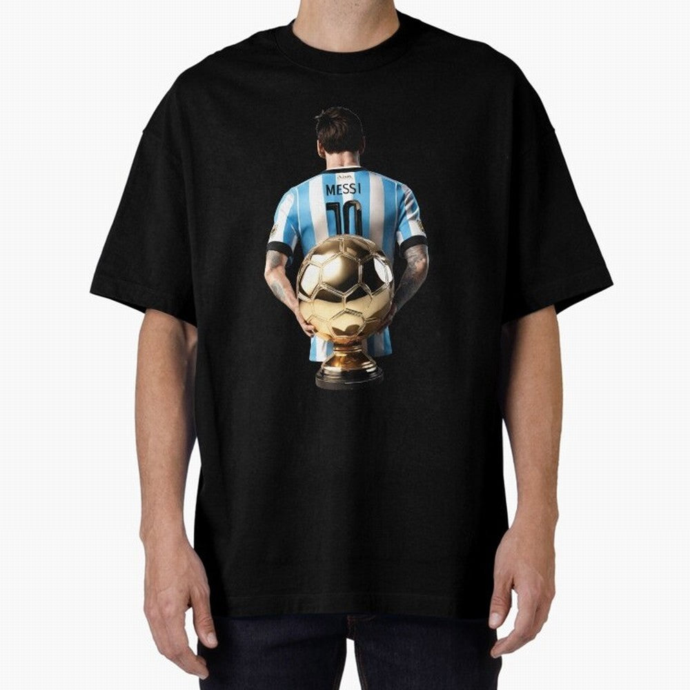 Soccer football lionel messi Barcellona Argentina illustration Oversized T-Shirt Honor Football Greatness during FIFA World Cup 2026 Made for Cristiano Ronaldo, Haaland and CR7, Spain Energy, Tournament Hype, Historic Matchups, Family Viewing