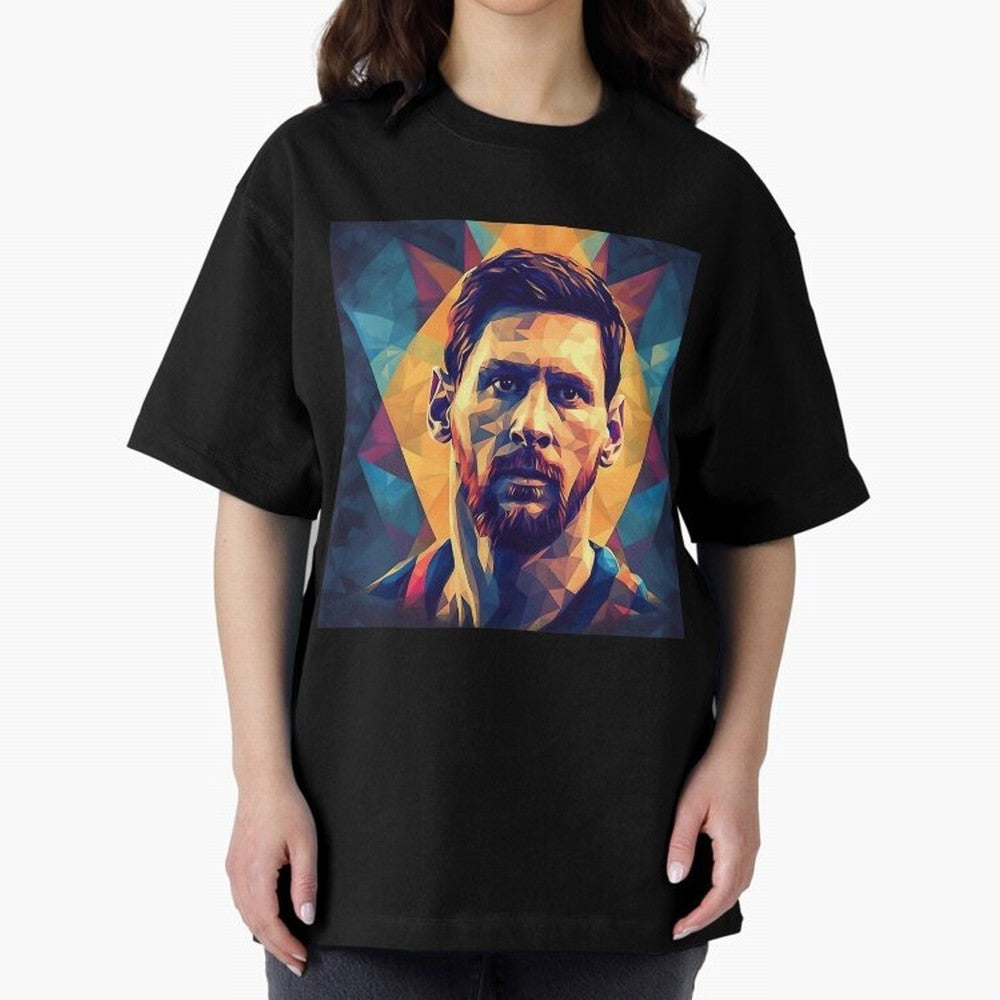 Lionel Messi Portrait Vector Art Classic T-Shirt Stand with FIFA World Cup 2026 Group Stage Centered on Haaland, France Energy, Match Day Excitement, Supporter Culture, Golden Goals and Global Football Passion; Ideal for Fans Who Follow Messi,