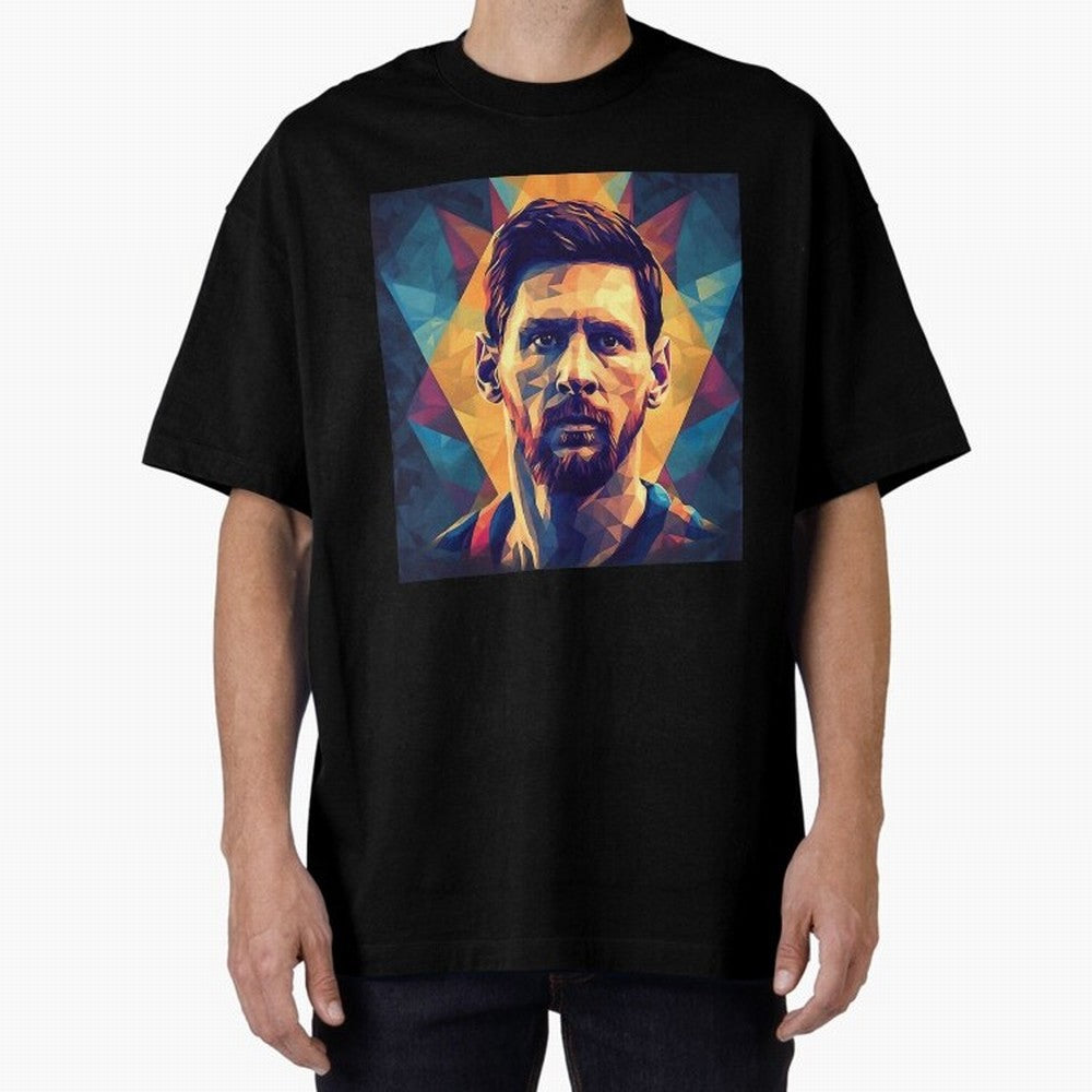 Lionel Messi Portrait Vector Art Classic T-Shirt Stand with FIFA World Cup 2026 Group Stage Centered on Haaland, France Energy, Match Day Excitement, Supporter Culture, Golden Goals and Global Football Passion; Ideal for Fans Who Follow Messi,