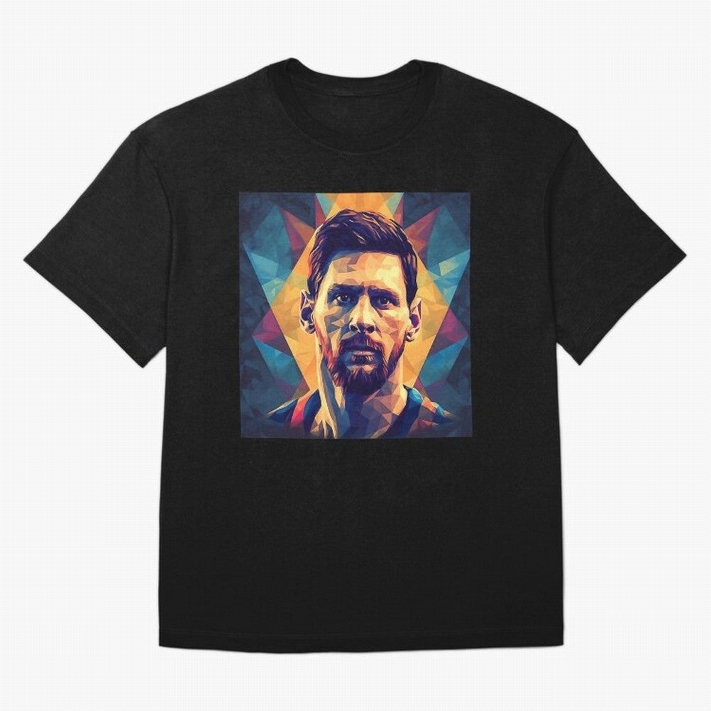 Lionel Messi Portrait Vector Art Classic T-Shirt Stand with FIFA World Cup 2026 Group Stage Centered on Haaland, France Energy, Match Day Excitement, Supporter Culture, Golden Goals and Global Football Passion; Ideal for Fans Who Follow Messi,