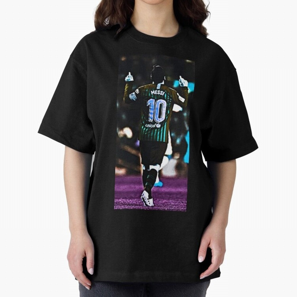Lionel Messi Oversized T-Shirt Bring a Champion Mindset to the FIFA World Cup 2026 USA Canada Mexico Journey through Messi and Cristiano Ronaldo Highlights, France Pride, Retro Football Energy, Iconic Rivalries, Trophy Chase Drama and Stadium