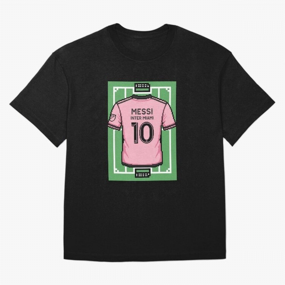 Leo Messi Inter Miami 8-Bit Soccer Football Classic T-Shirt Back the Journey through FIFA World Cup 2026 Group Stage Spirit, Made for Brazil, Cristiano Ronaldo, Sports Nostalgia, International Competition, Famous Players and Unforgettable