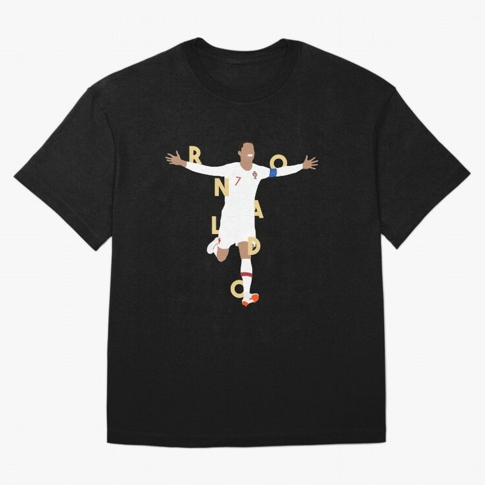 Ronaldo (Gold) Classic T-Shirt Make Every Kick Count in FIFA World Cup 2026 Filled with Cristiano Ronaldo, Haaland and CR7, Brazil Energy, Fan Favorite Moments, National Team Passion, Big Match Drama and Soccer History; Ideal for Fans Who Follow