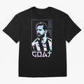 Lionel Messi Holographic Style Portrait art illustration Classic T-Shirt Bring Legendary Rivalry Energy to Global Football Passion for FIFA World Cup 2026 Group Stage, with Messi, Argentina, France and Brazil, Match Day Excitement, Supporter