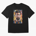 Lionel Messi Oversized T-Shirt Celebrate Rivalries and Pride in FIFA World Cup 2026 for Fans of Neymar and Portugal, Spain and Germany, Bringing Retro Football Energy, Iconic Rivalries, Trophy Chase Drama and Stadium Atmosphere; Made for Die Hard