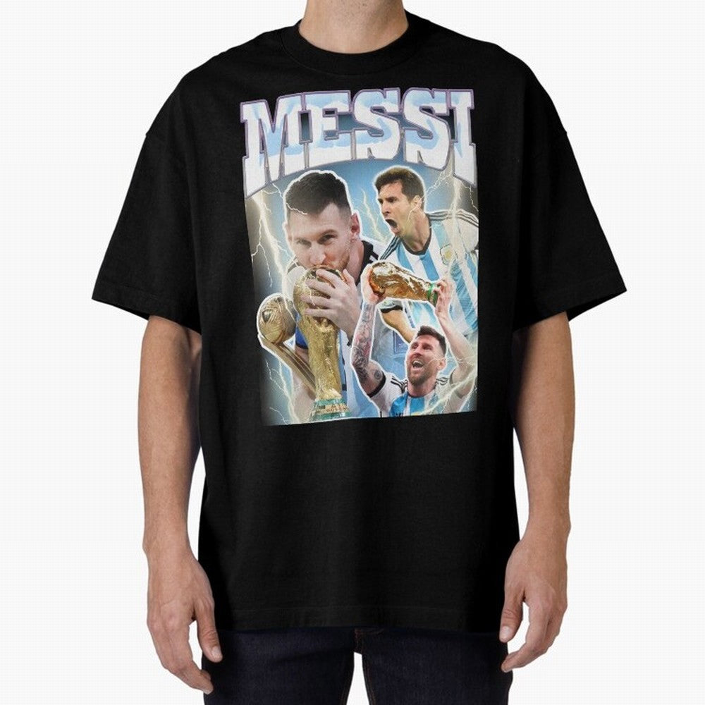 Messi Champion Vintage Retro Design Classic T-Shirt Cheer through Every Moment of FIFA World Cup 2026 USA Canada Mexico with Cristiano Ronaldo, England, France and Netherlands Energy, Stadium Chants, National Pride, Trophy Dreams and Unforgettable