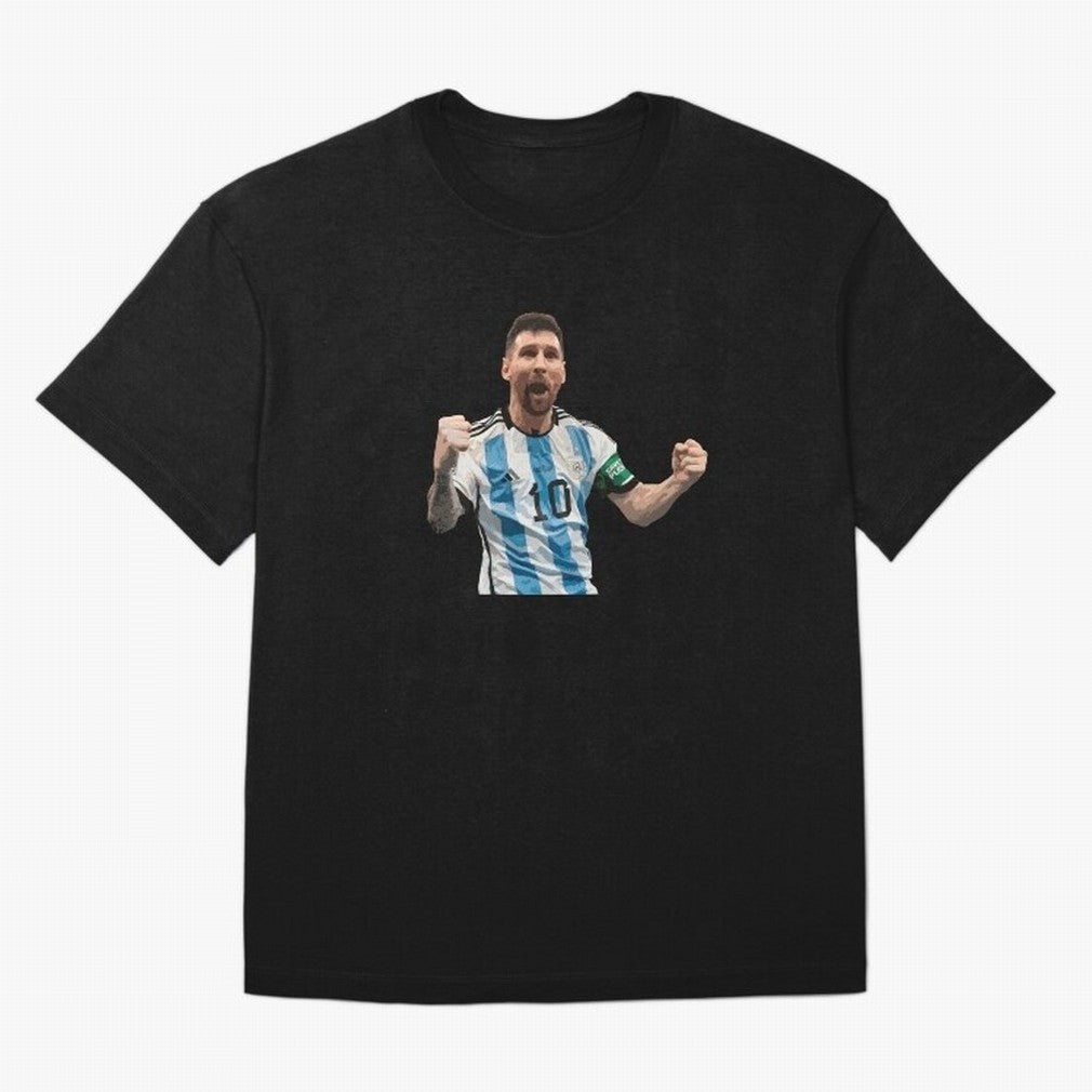 Messi World Champion #2 Oversized T-Shirt Back the Journey through Global Football Passion for FIFA World Cup 2026 Group Stage, with Neymar, Haaland and Cristiano Ronaldo, France, Football Festival Excitement, Trophy Ambitions, Country Rivalries