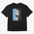 Messi World Cup 2022 Oversized T-Shirt Bring Champion Energy into FIFA World Cup 2026 USA Canada Mexico for Fans of CR7 and Argentina, Bringing Supporter Pride, Iconic Celebrations, Legendary Names and Global Match Day Energy; Ideal for Passionate