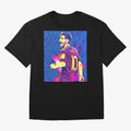 Lionel Messi art Oversized T-Shirt Show Your Tournament Heart for FIFA World Cup 2026 USA Canada Mexico Spirit, Capturing Argentina, CR7 and Messi, Champion Mindset, Group Stage Buzz, Knockout Tension and Passionate Fan Culture; Perfect for Fans,