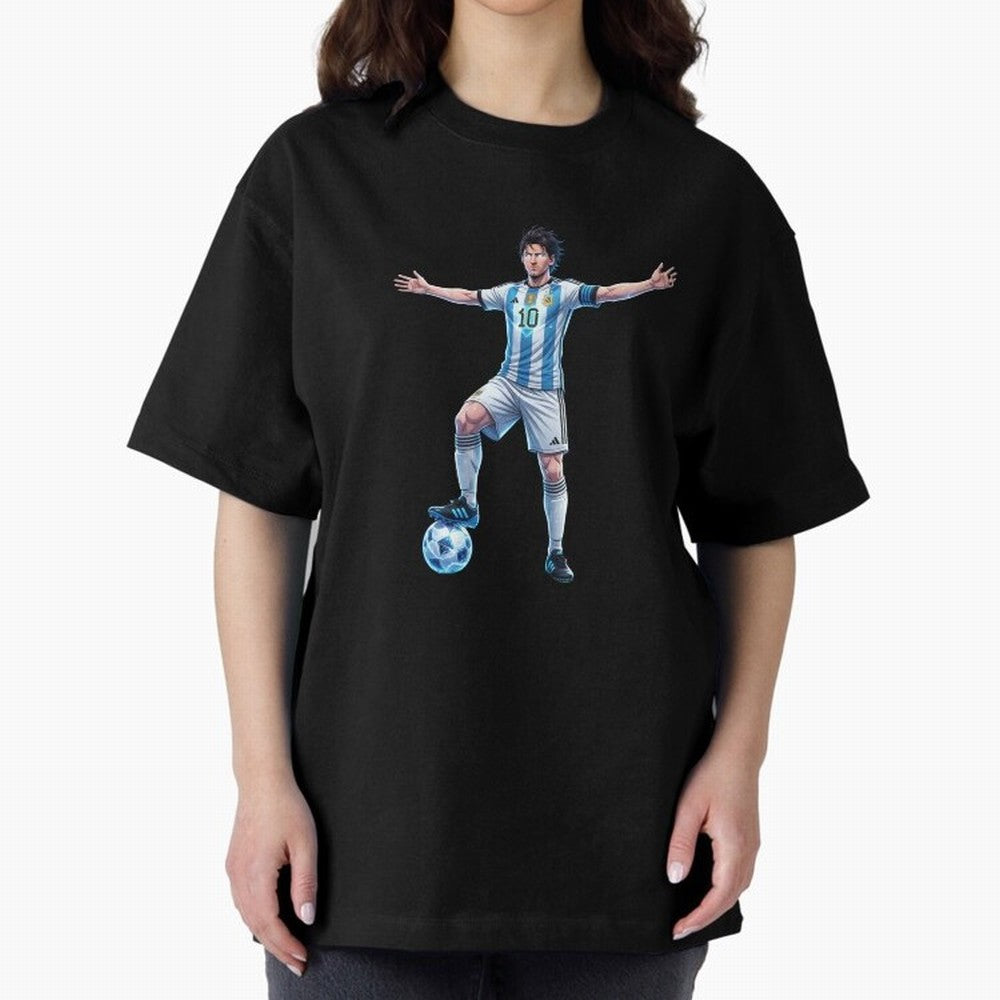 The GOAT | Anime style Classic T-Shirt Join the Countdown to Global Football Passion for FIFA World Cup 2026 USA Canada Mexico, with Messi, Spain, Champion Mindset, Group Stage Buzz, Knockout Tension and Passionate Fan Culture; Great for Supporters