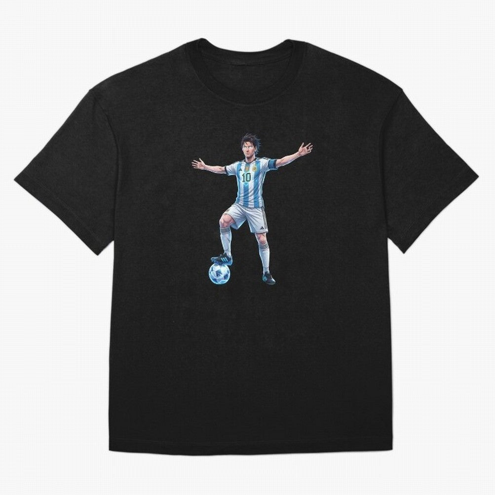 The GOAT | Anime style Classic T-Shirt Join the Countdown to Global Football Passion for FIFA World Cup 2026 USA Canada Mexico, with Messi, Spain, Champion Mindset, Group Stage Buzz, Knockout Tension and Passionate Fan Culture; Great for Supporters