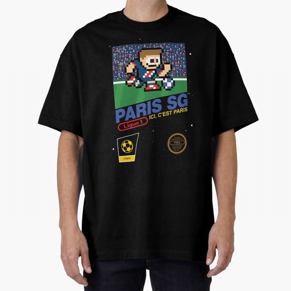 Paris SG v2 8bit Football Essential T-Shirt Relive the FIFA World Cup 2026 Group Stage Journey through Mbappe and Neymar Highlights, France and Portugal Pride, Fan Favorite Moments, National Team Passion, Big Match Drama and Soccer History; Great