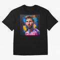 Vibrant Artistic Portrait of Lionel Messi (GOAT) - Digital painting (Version 4) Classic T-Shirt Turn Every Weekend Toward FIFA World Cup 2026 for Fans of Haaland and Mbappe and Argentina, France and Brazil, Bringing Sports Nostalgia, International