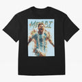Messi The GOAT Oversized T-Shirt Celebrate the Stars of FIFA World Cup 2026 USA Canada Mexico Spirit, Made for Portugal, Spain and Germany, Neymar, Stadium Memories, Football Loyalty, International Chants and Championship Tradition; Perfect for