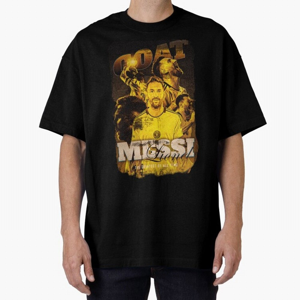 Messi The GOAT Oversized T-Shirt Experience the FIFA World Cup 2026 USA Canada Mexico Journey through Mbappe and Neymar Highlights, Germany Pride, Supporter Pride, Iconic Celebrations, Legendary Names and Global Match Day Energy; Made for