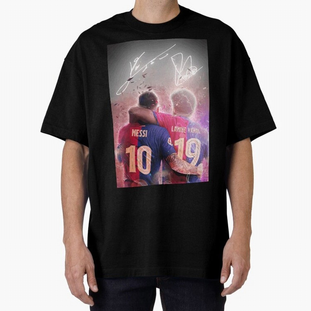 Messi The GOAT Oversized T-Shirt Bring Champion Energy into the FIFA World Cup 2026 Journey through Mbappe and Neymar Highlights, Spain Pride, Supporter Pride, Iconic Celebrations, Legendary Names and Global Match Day Energy; Ideal for Passionate